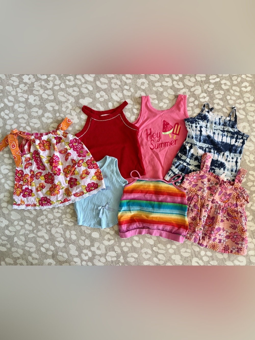4T girls summer tanks